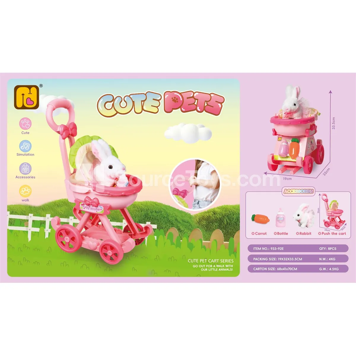 Push Car Electric Bunny