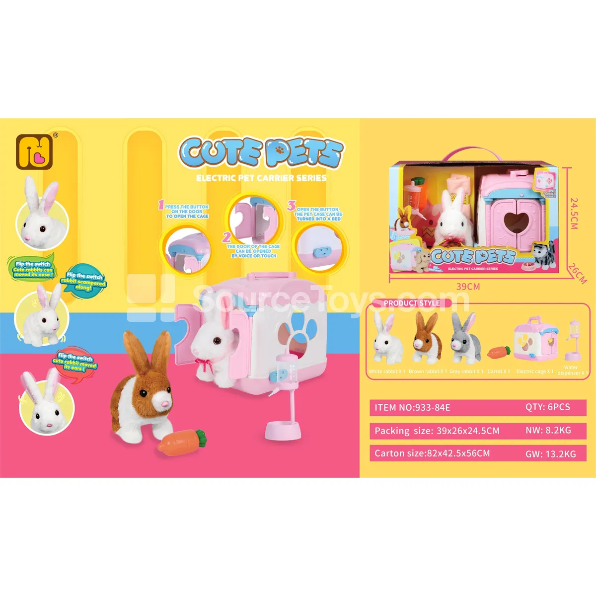 Rabbit Induction Cage Play Set