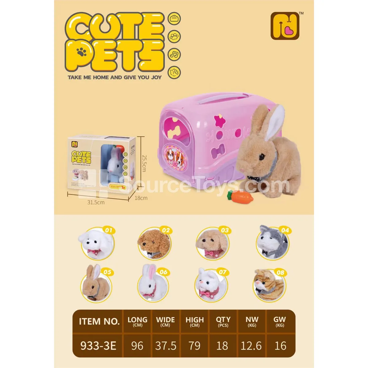 Interactive Pet Bunny House Playset Interactive Pet Bunny House Playset