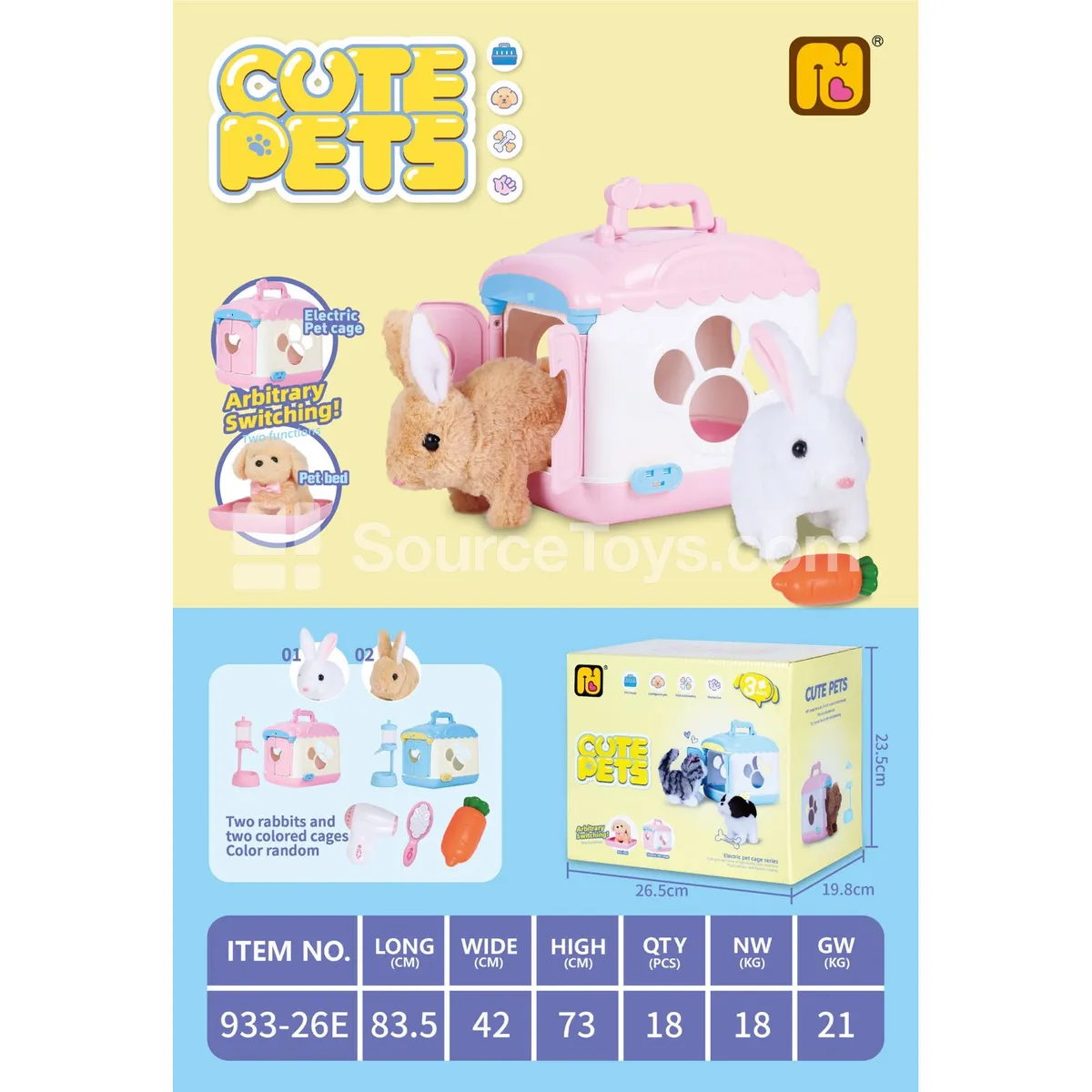 Electric Open-Door Pet House (Rabbit) Electric Open-Door Pet House (Rabbit)