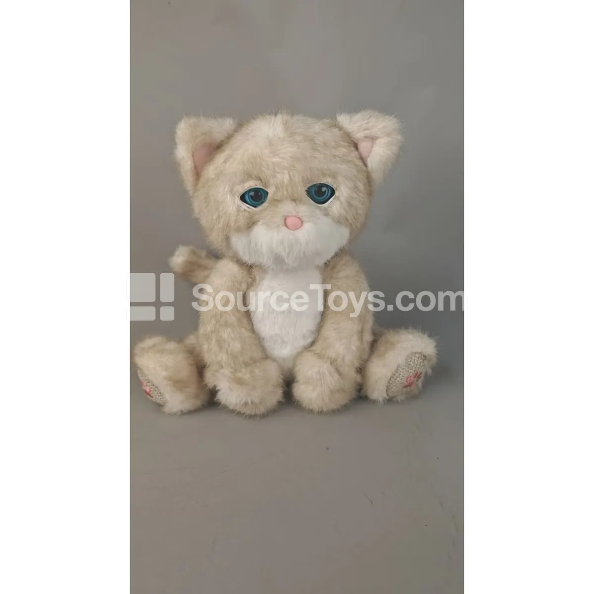 Electric Orange Cat Toy with Blinking Eyes