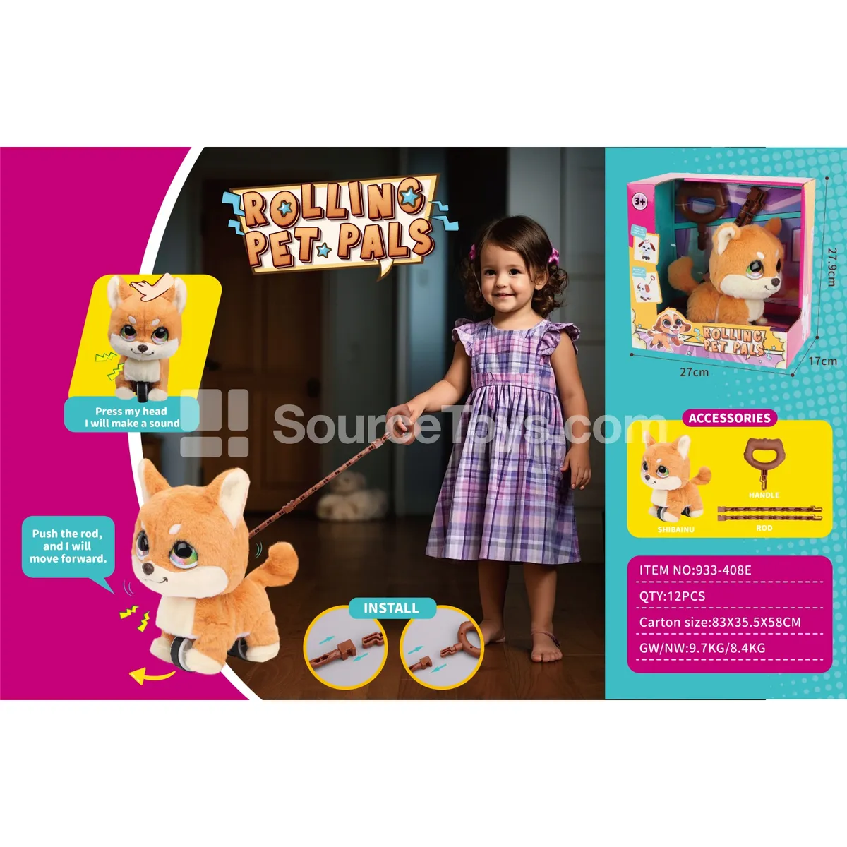 Electric Plush Walking Dog