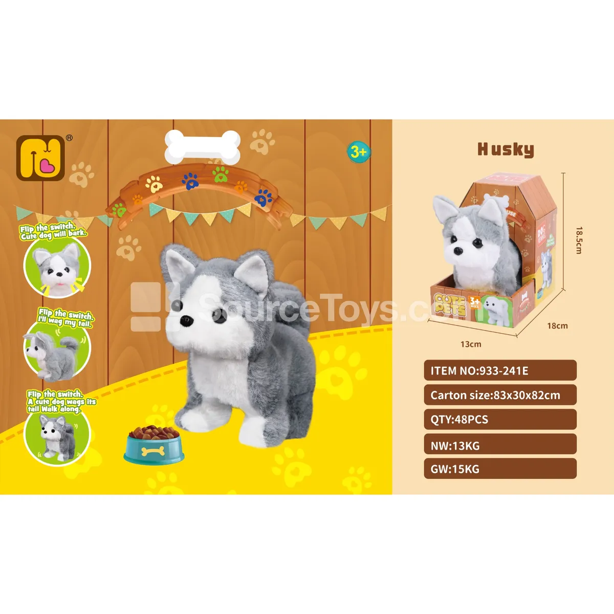 Electric Pet Husky Dog