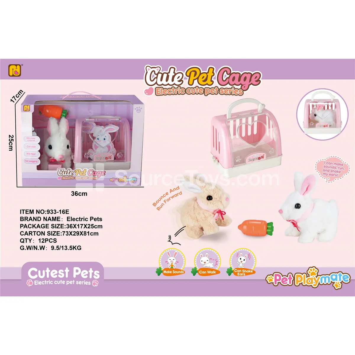 Carrier Bunny Pet Rabbit Toy Carrier Bunny Pet Rabbit Toy