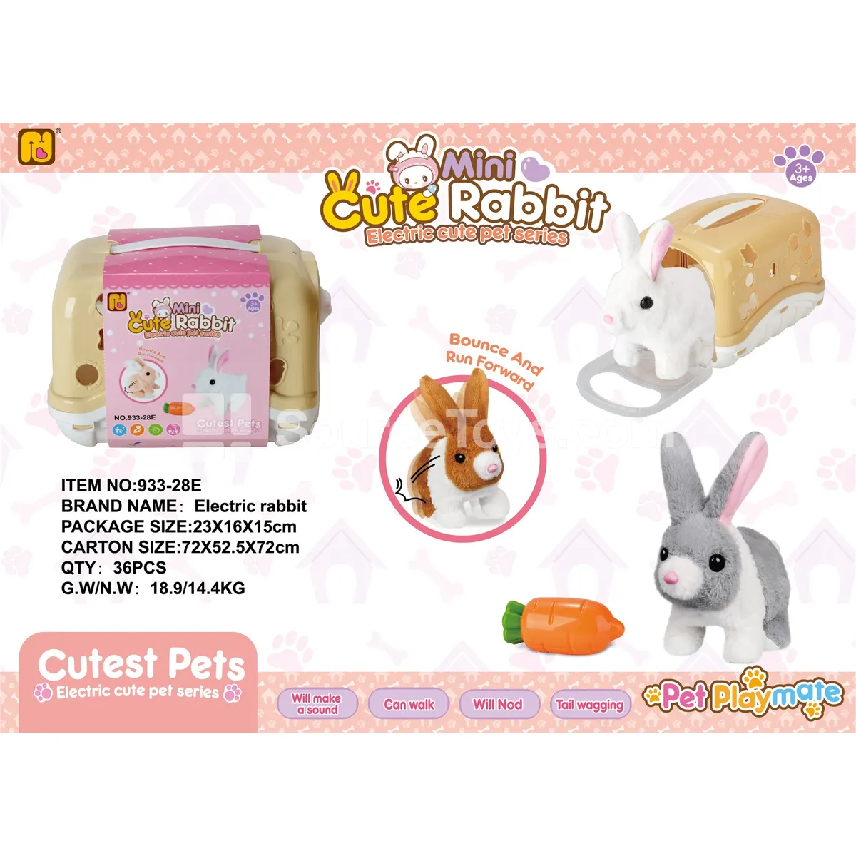 Nora Pet Rabbit House Electric Toy Nora Pet Rabbit House Electric Toy