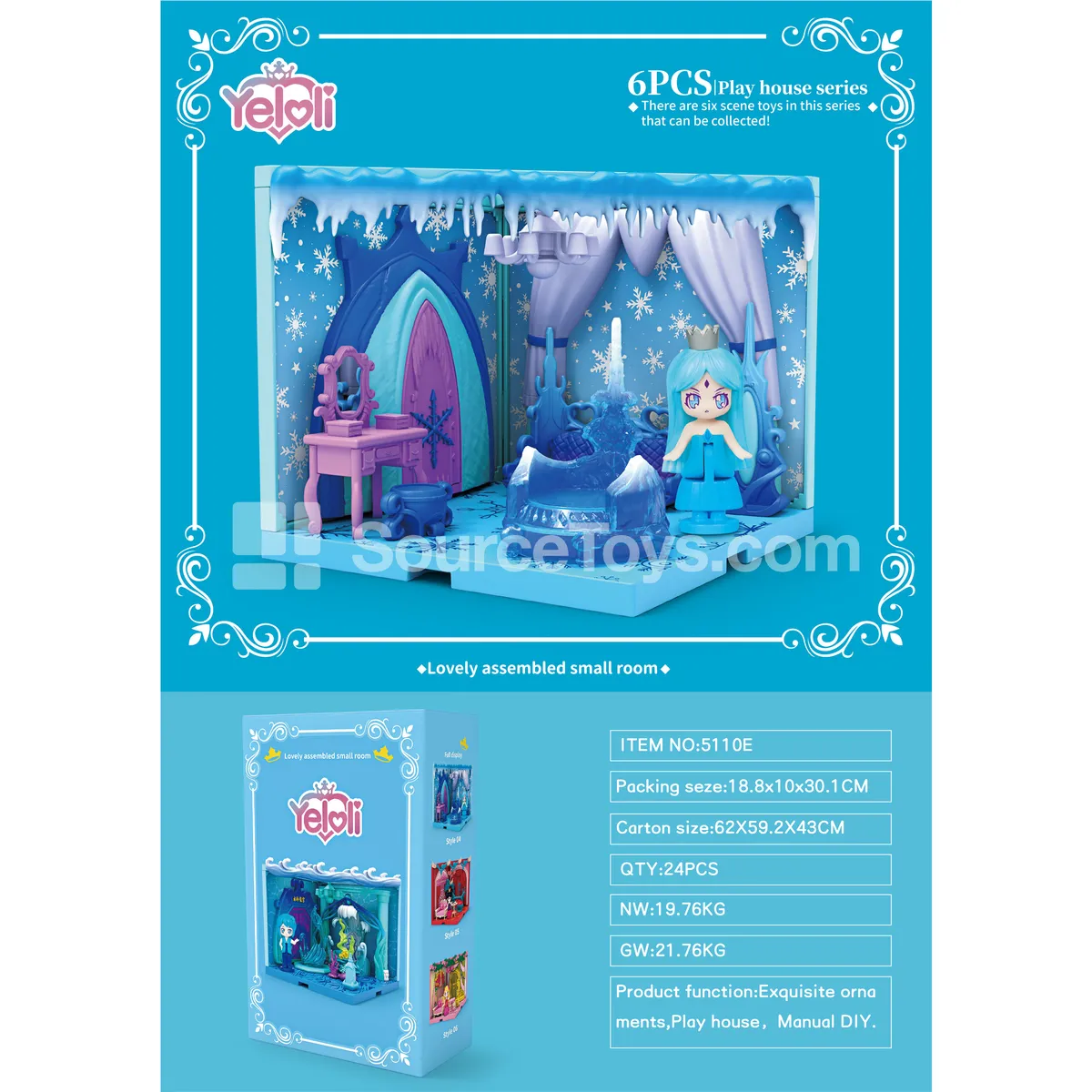 Ice Princess Assembly Dollhouse Room Ice Princess Assembly Dollhouse Room