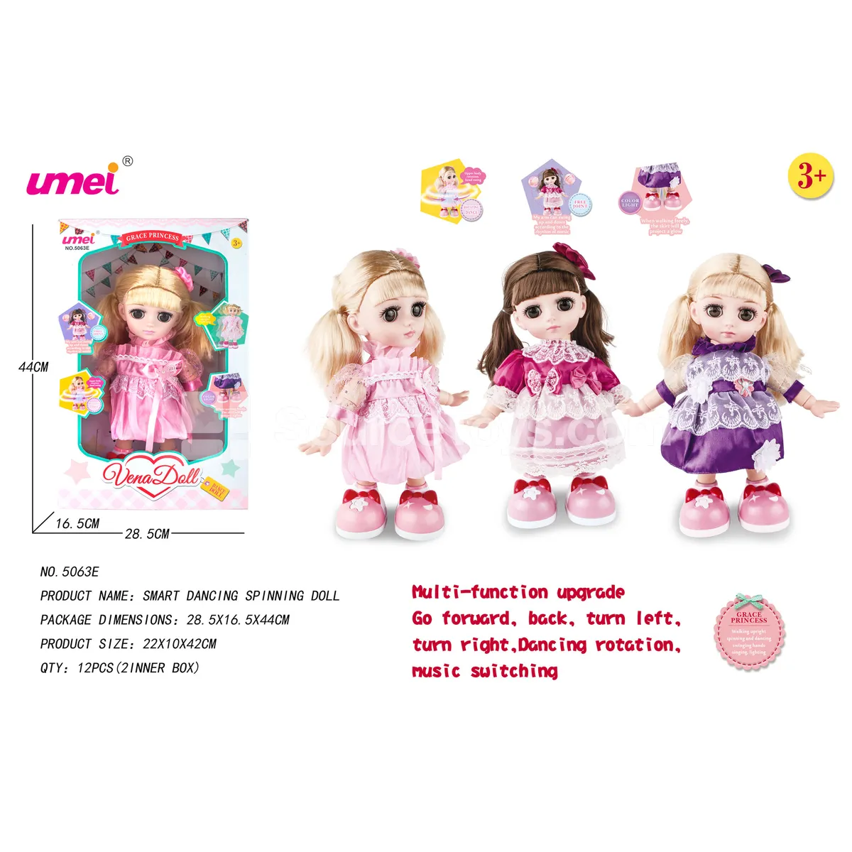Electric Walking & Spinning Doll