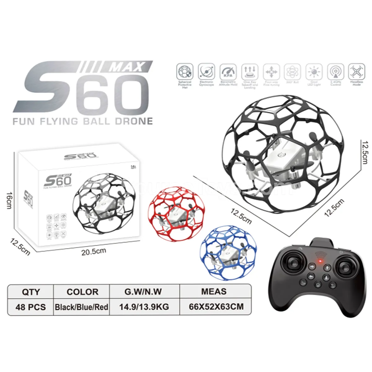 2.4G 125mm Soccer Training Drone