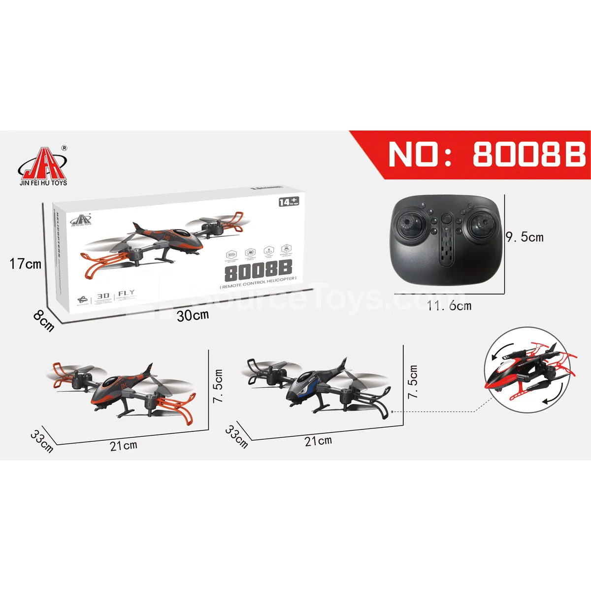 2.4G Fixed-Height Folding Fighter Jet