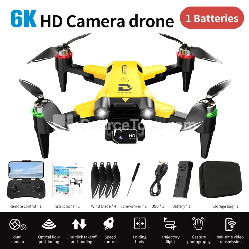 2.4G Brushless Motor Quadcopter with Altitude Hold, WiFi Dual Camera & Optical Flow Positioning