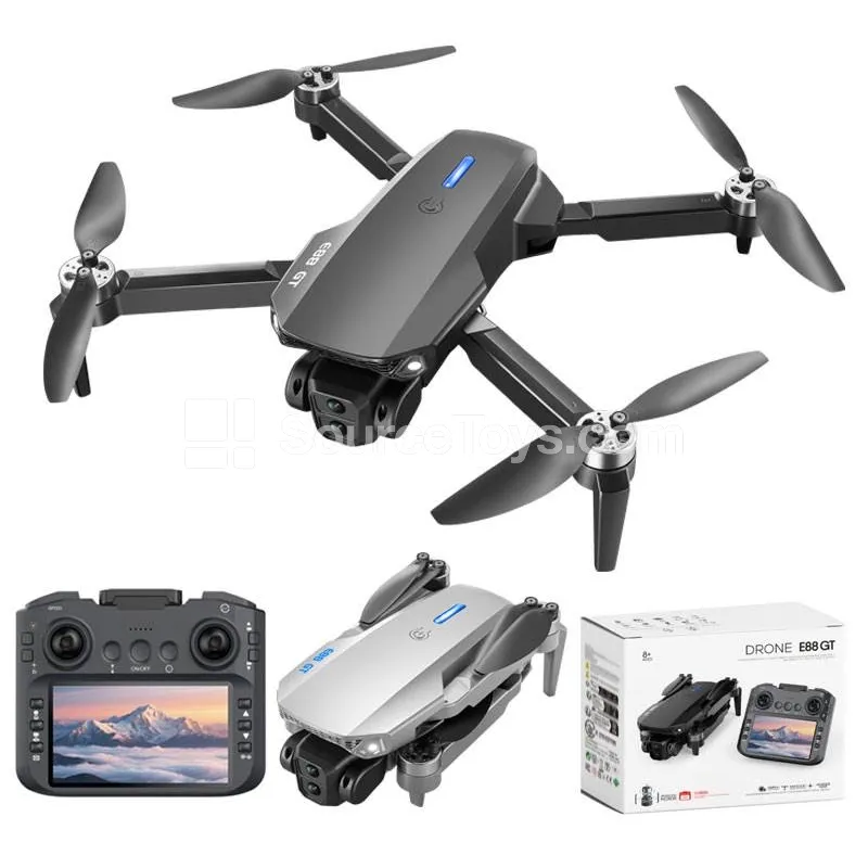 4.5-inch Screen Remote Control Dual WiFi Camera 4K FPV Foldable Drone 4.5-inch Screen Remote Control Dual WiFi Camera 4K FPV Foldable Drone