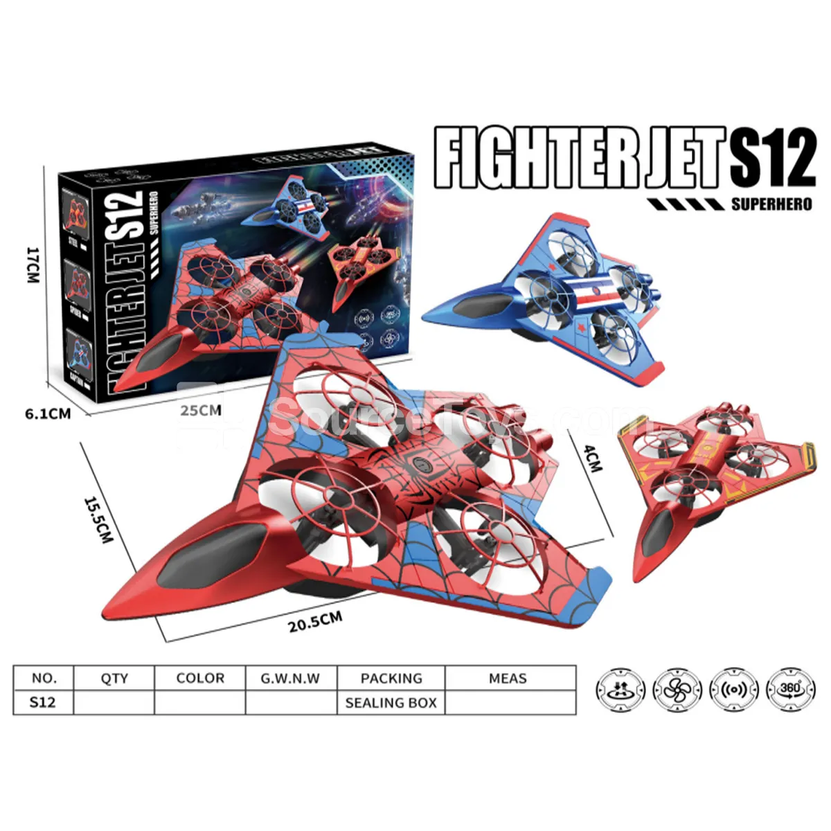 2.4G Altitude Hold RC Fighter Plane with Protection