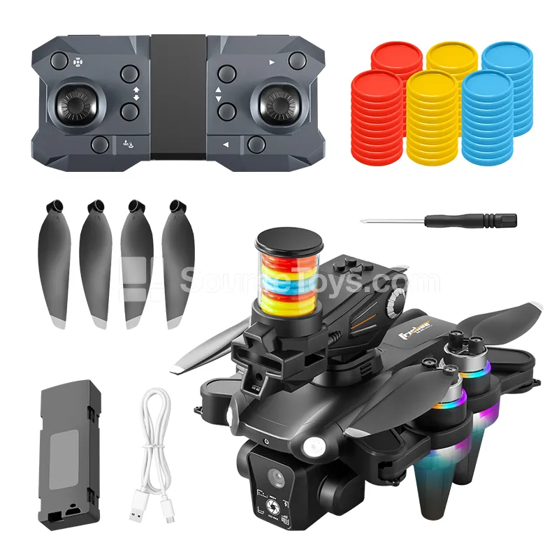 2.4G Brushless Motor Drone with Target Shooting & Optical Flow Positioning 2.4G Brushless Motor Drone with Target Shooting & Optical Flow Positioning