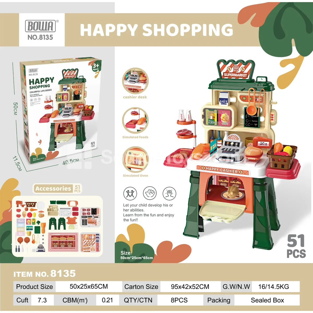 Happy Shopping Supermarket Playset