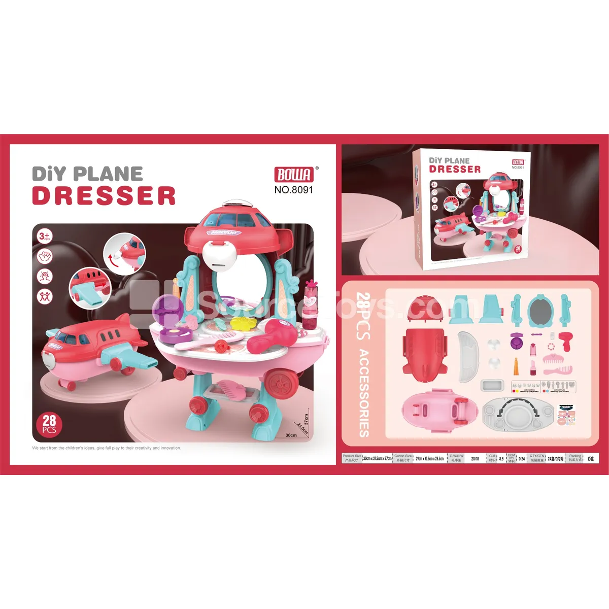 DIY Dressing Table (Airplane Shape)