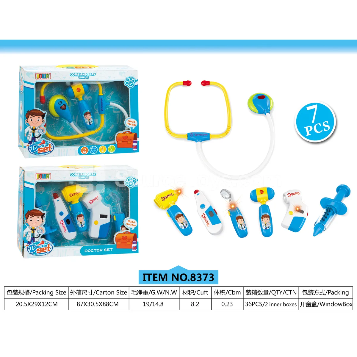 Pretend-Play Doctor Kit with Light & Sound (Window Box)