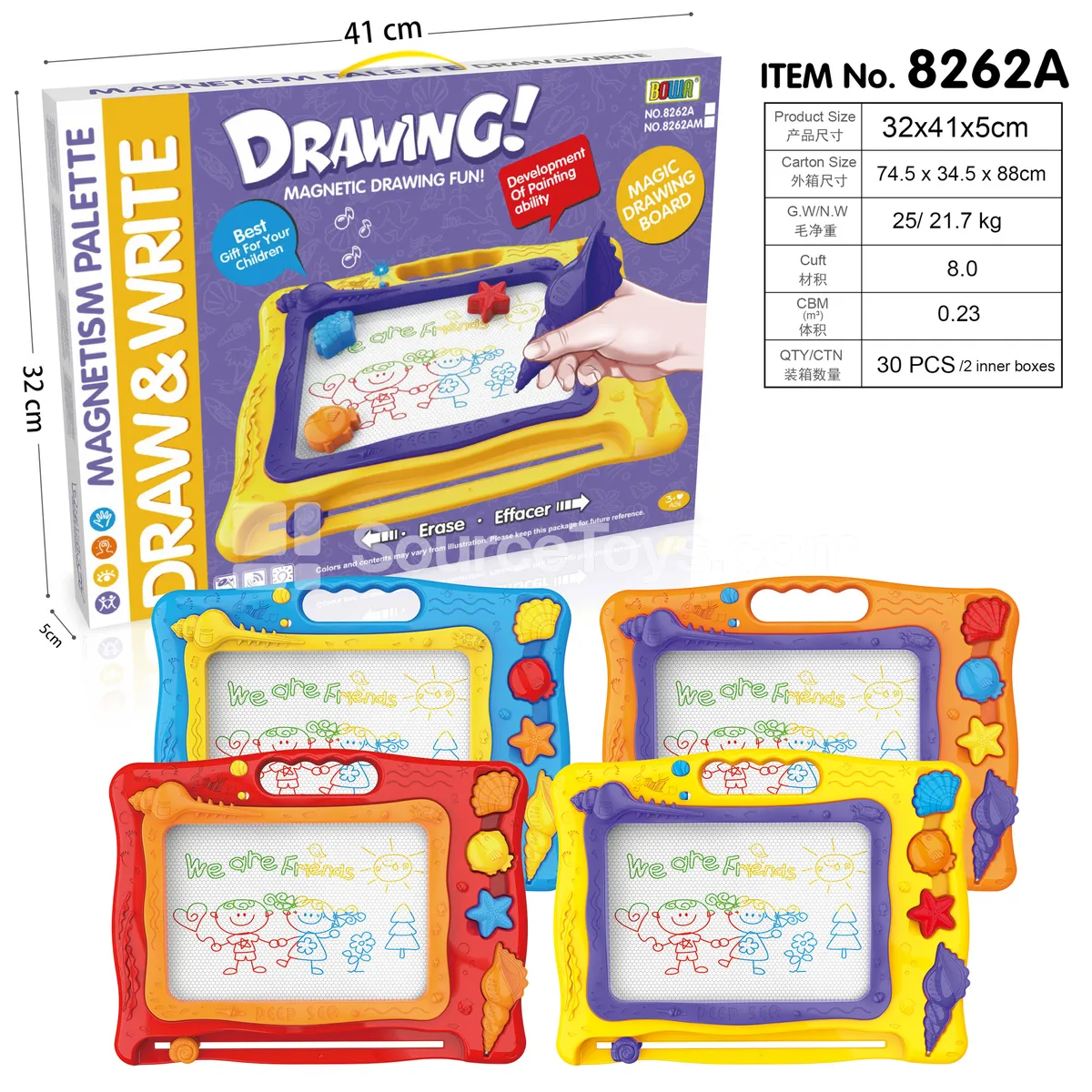 Colorful Writing Board (Yellow/Blue/Orange/Red - 4 Colors) Colorful Writing Board (Yellow/Blue/Orange/Red - 4 Colors)