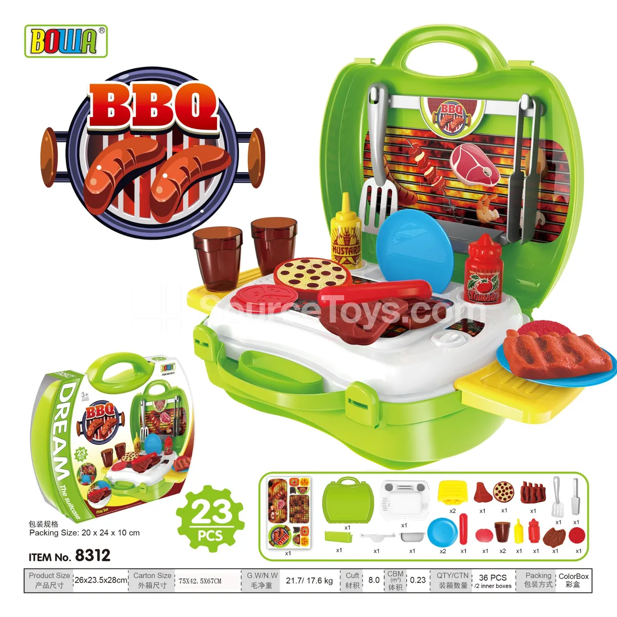 BBQ Carry Case Play Set BBQ Carry Case Play Set