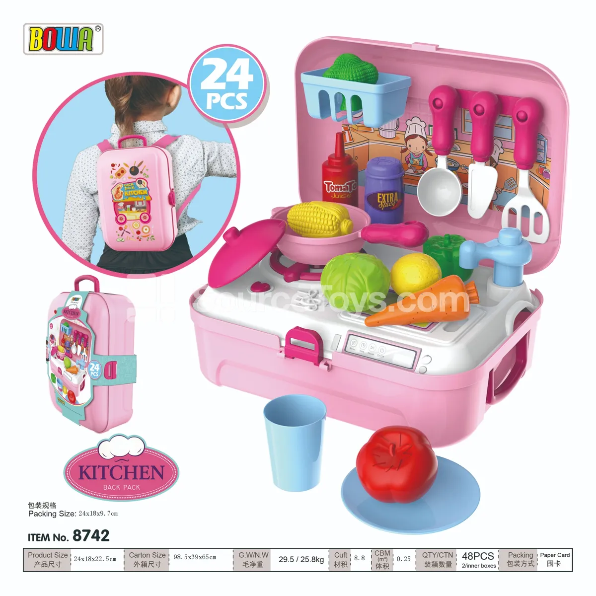 Dining Set Backpack Box with Lights & Music Dining Set Backpack Box with Lights & Music