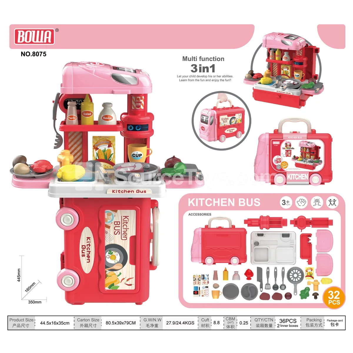3-in-1 Kitchen Bus