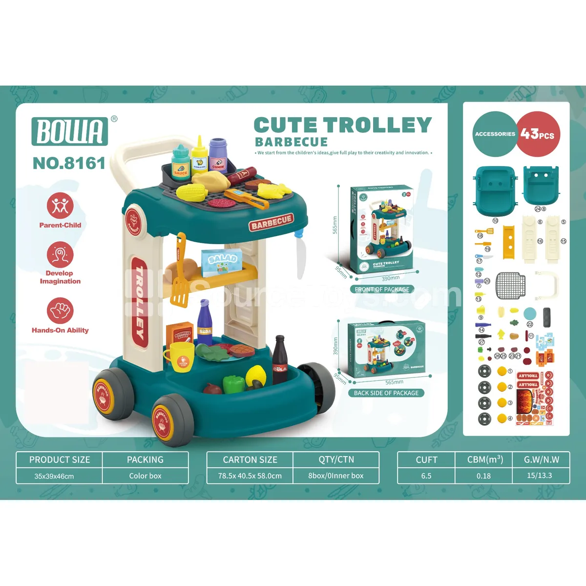 Pretend-Play Kitchen Trolley Pretend-Play Kitchen Trolley