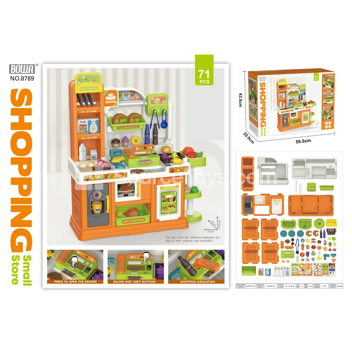 Supermarket Play Set with Lights and Sounds
