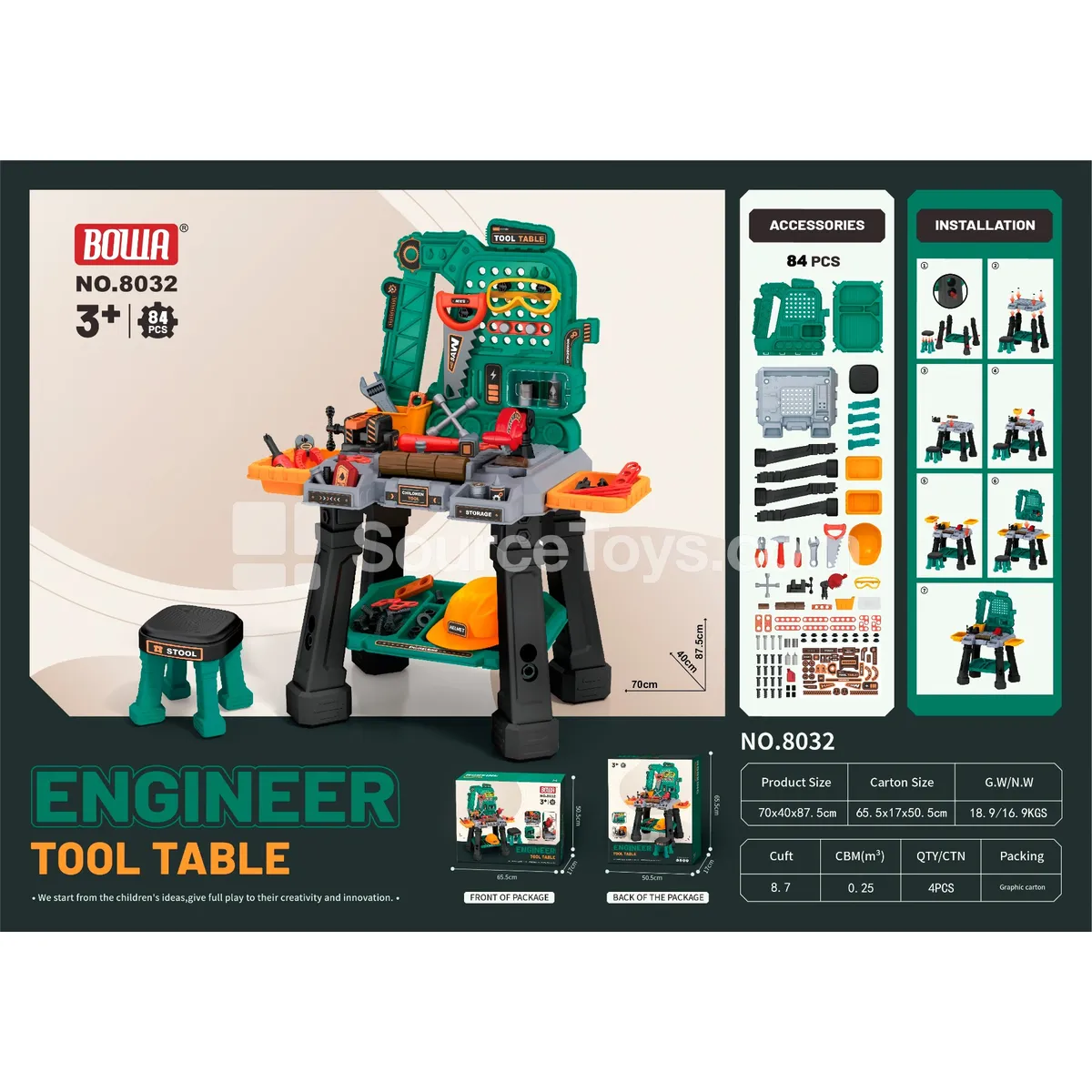 Tool Bench with Chair