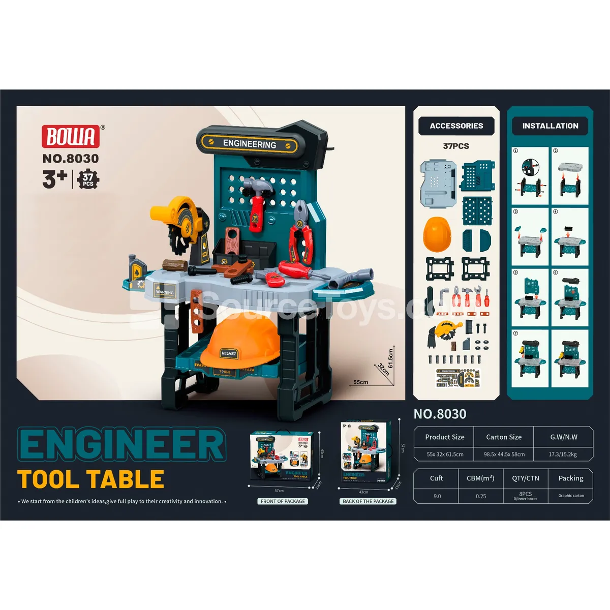 Workbench with Hard Hat
