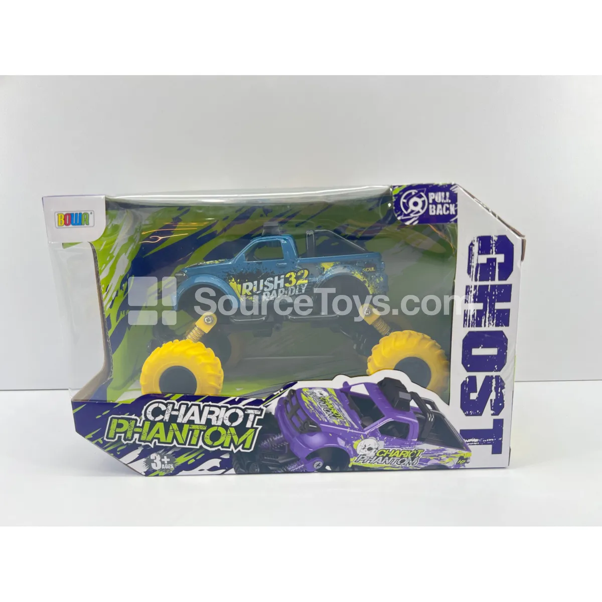 Pull-back Alloy Car, 4 Wheels, Single Pack, Graffiti Design, 2 Styles Assorted