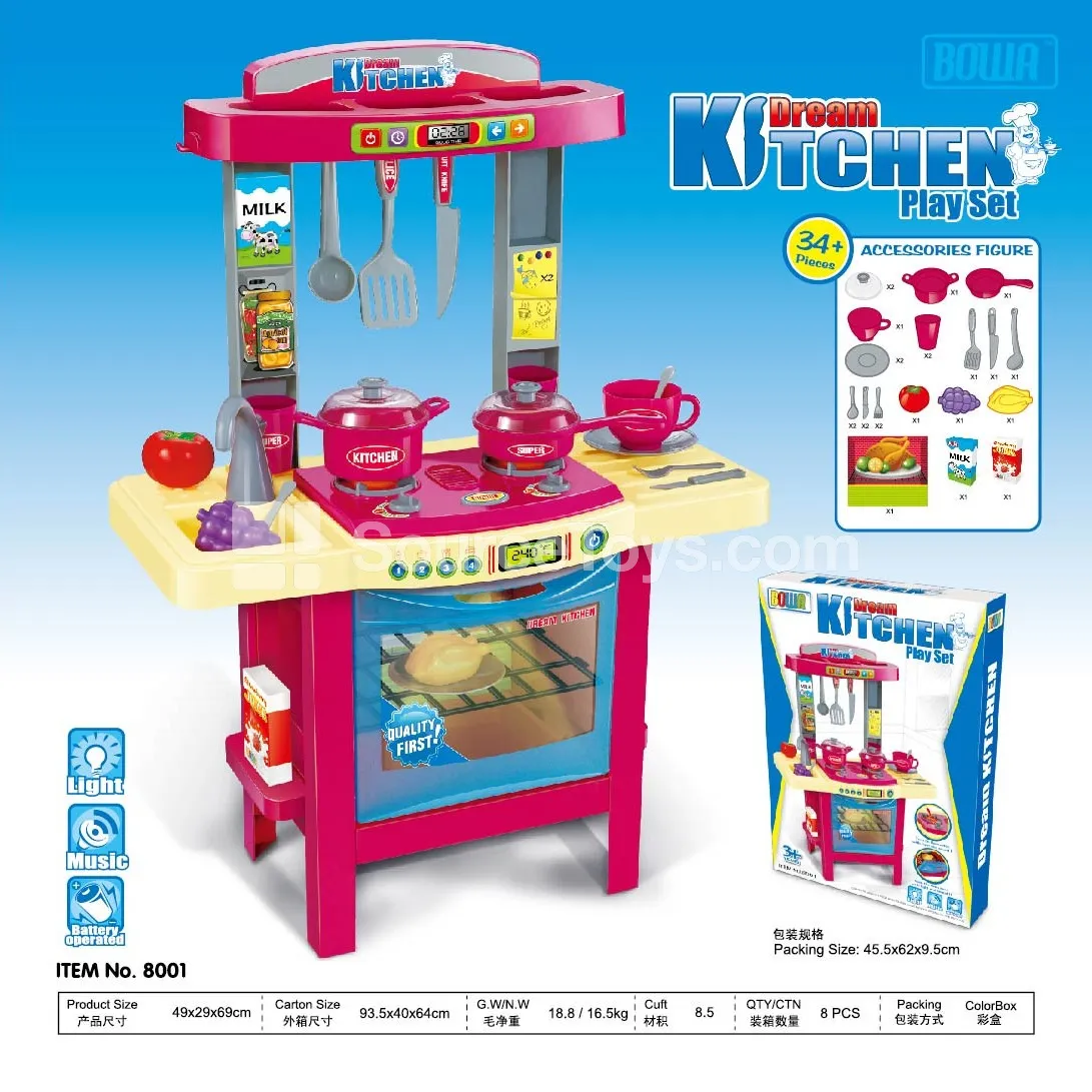 Dream Kitchen Set with Lights & Music