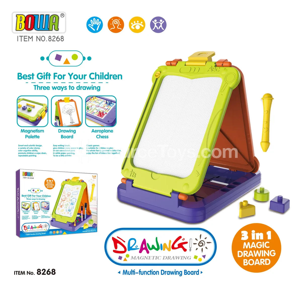 3-in-1 Multi-Function Writing Board 3-in-1 Multi-Function Writing Board