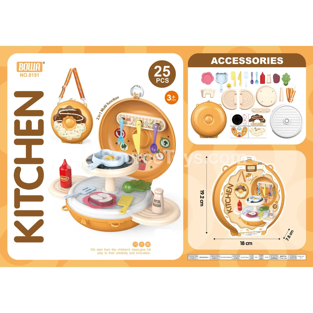 2-in-1 Donut Gourmet Pretend-Play Set