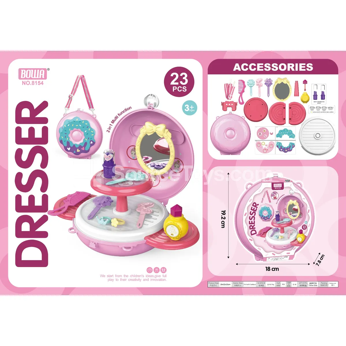 2-in-1 Donut Beauty Shop