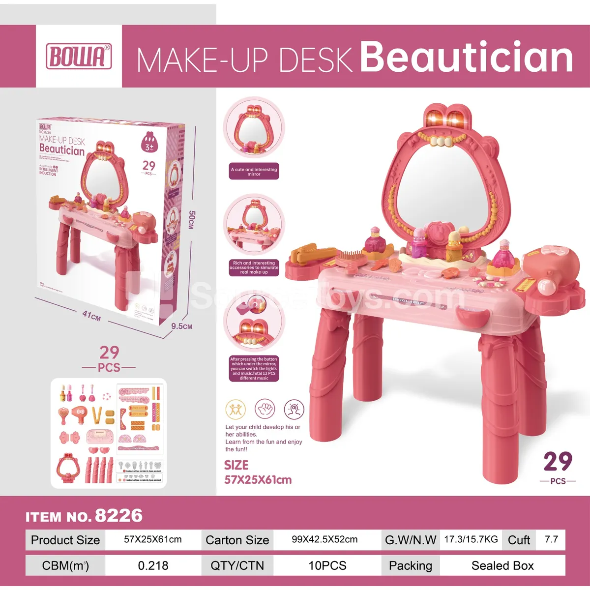 Deluxe Vanity Set with Lights & Music Deluxe Vanity Set with Lights & Music