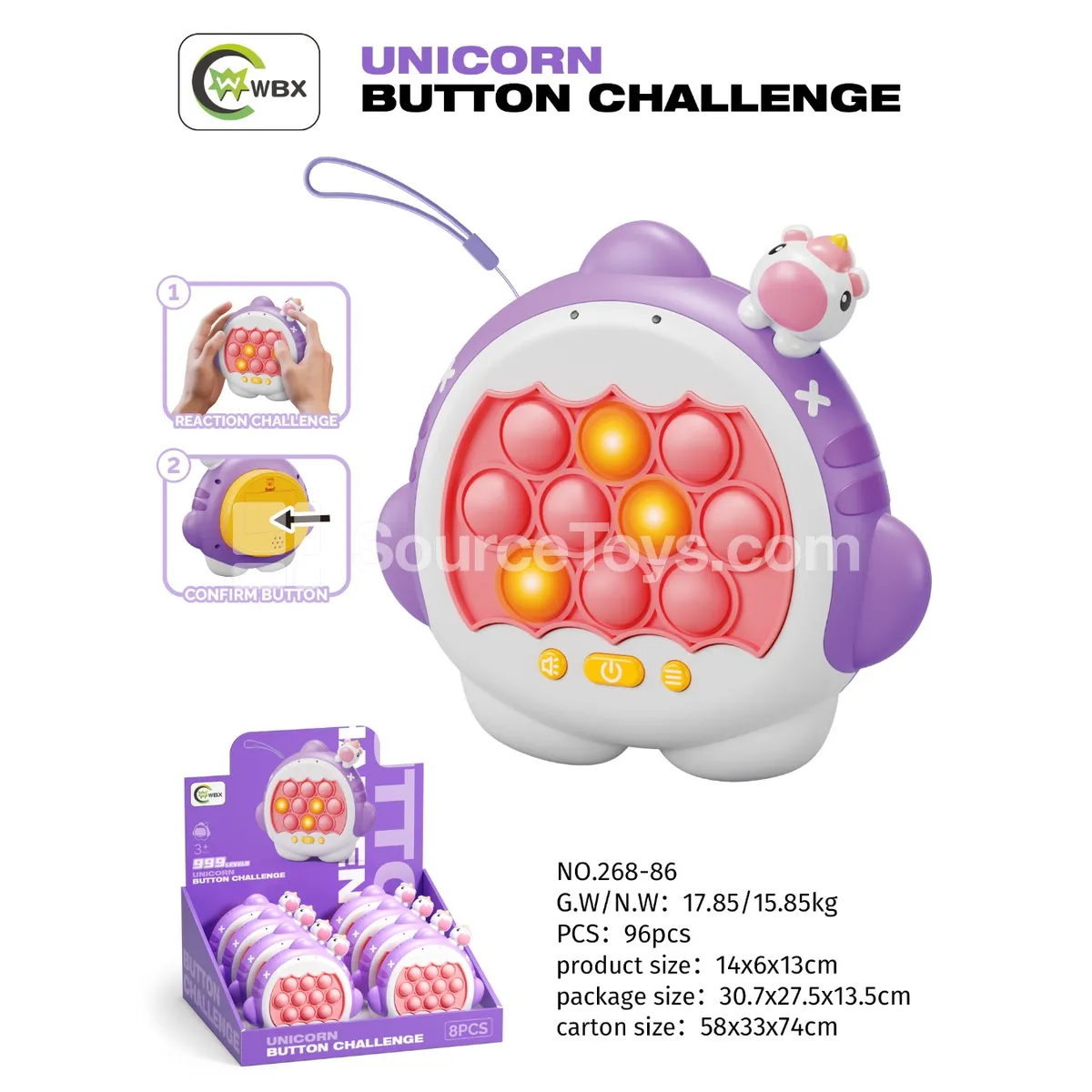 Unicorn Speed Push Game (8pcs) Unicorn Speed Push Game (8pcs)