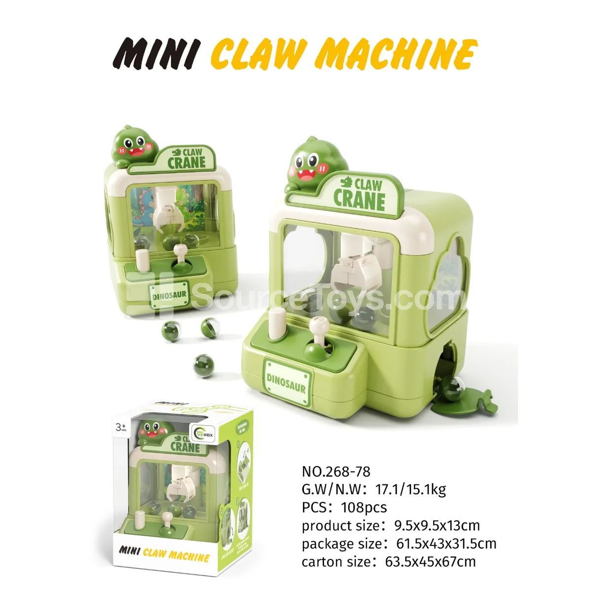 Dinosaur Claw Machine Dinosaur Claw Machine