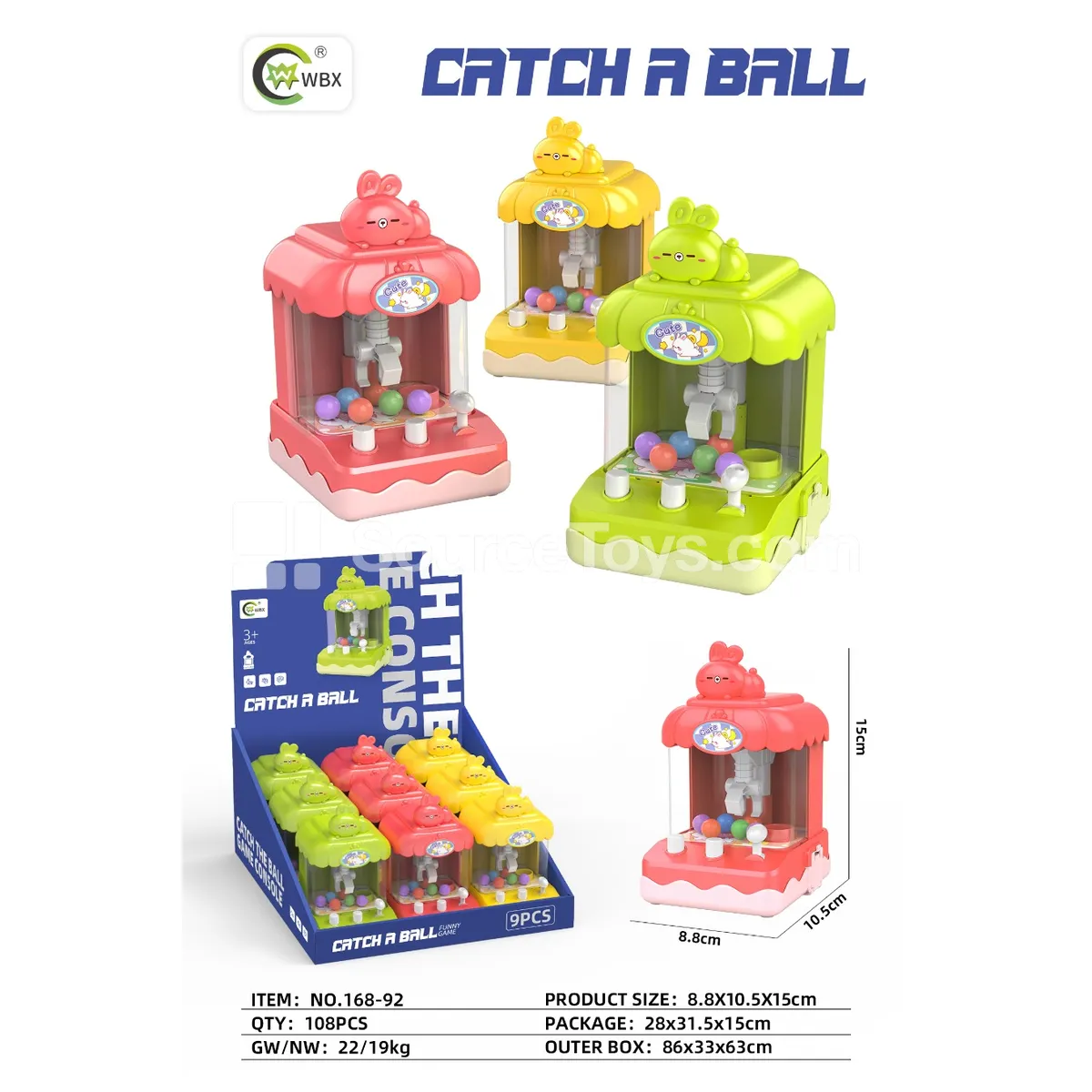 Rabbit Claw Machine (9PCS)