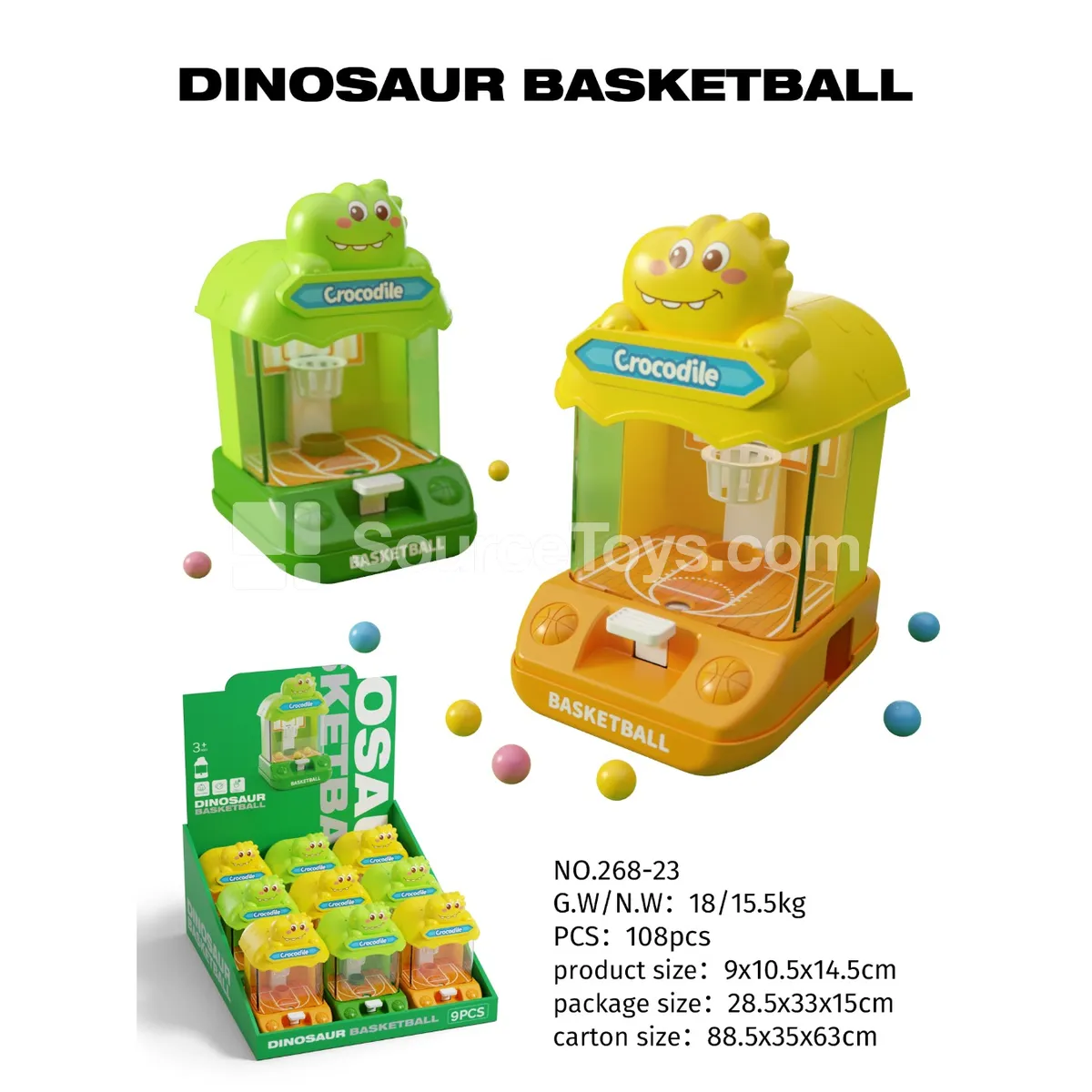 Dinosaur Basketball Shooting Game (9PCS) Dinosaur Basketball Shooting Game (9PCS)