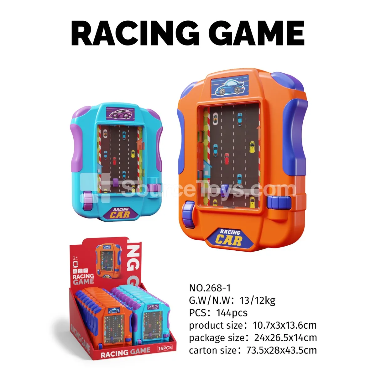 Racing Game Console 16pcs 2-Color Assorted Racing Game Console 16pcs 2-Color Assorted