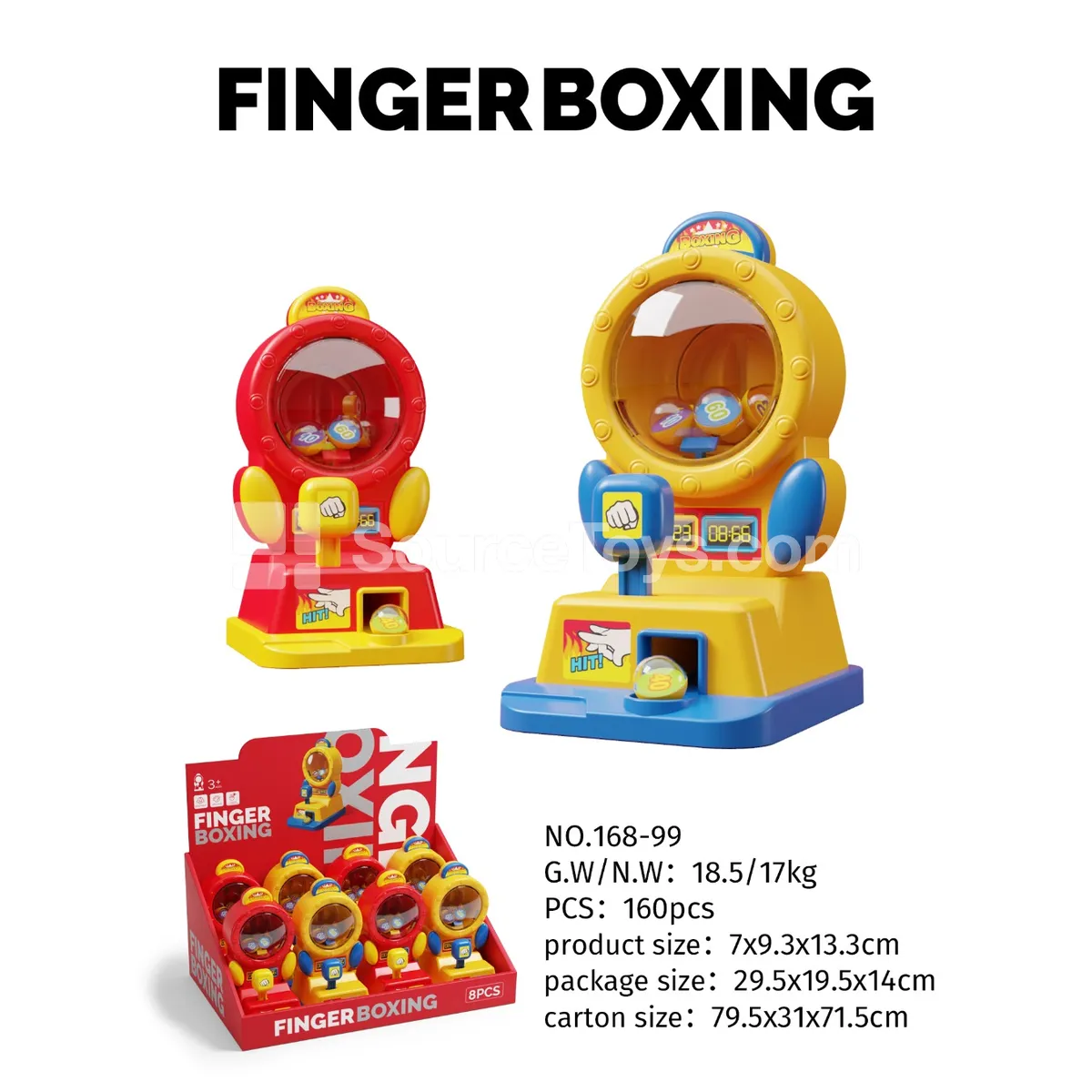 Finger Boxing Game 8 PCS 2-Color Assorted Finger Boxing Game 8 PCS 2-Color Assorted