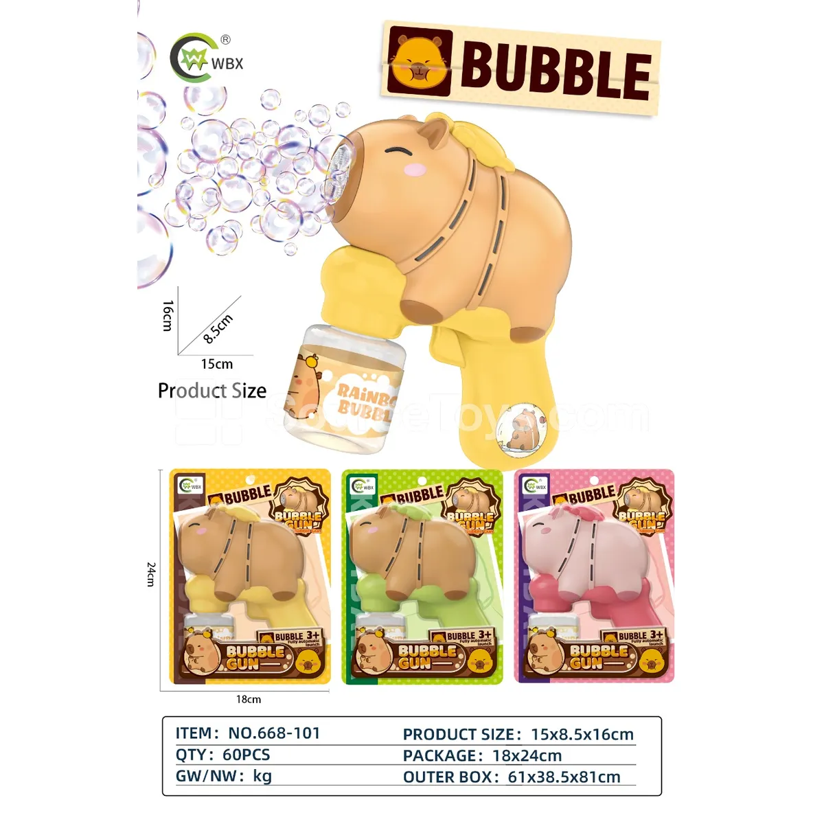 6-Hole Automatic Bubble Gun