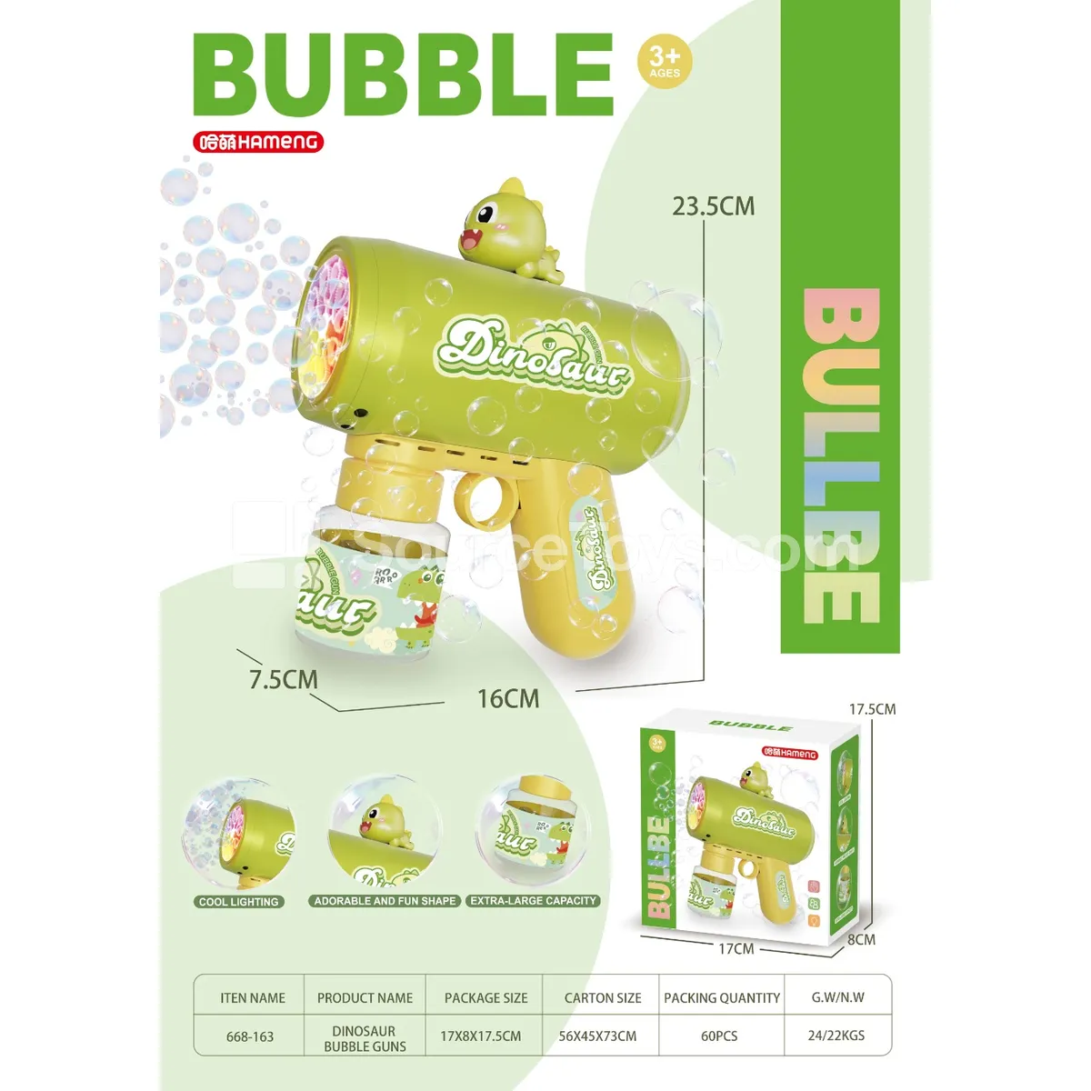 Dinosaur Bubble Gun Dinosaur Bubble Gun