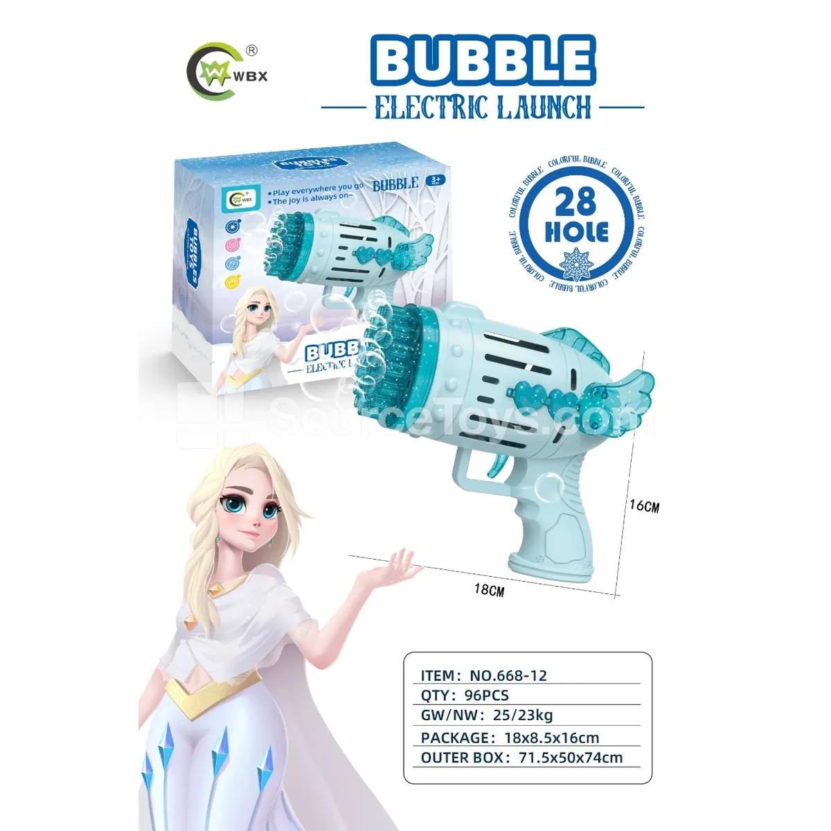 28-Hole Manual Bubble Machine 28-Hole Manual Bubble Machine