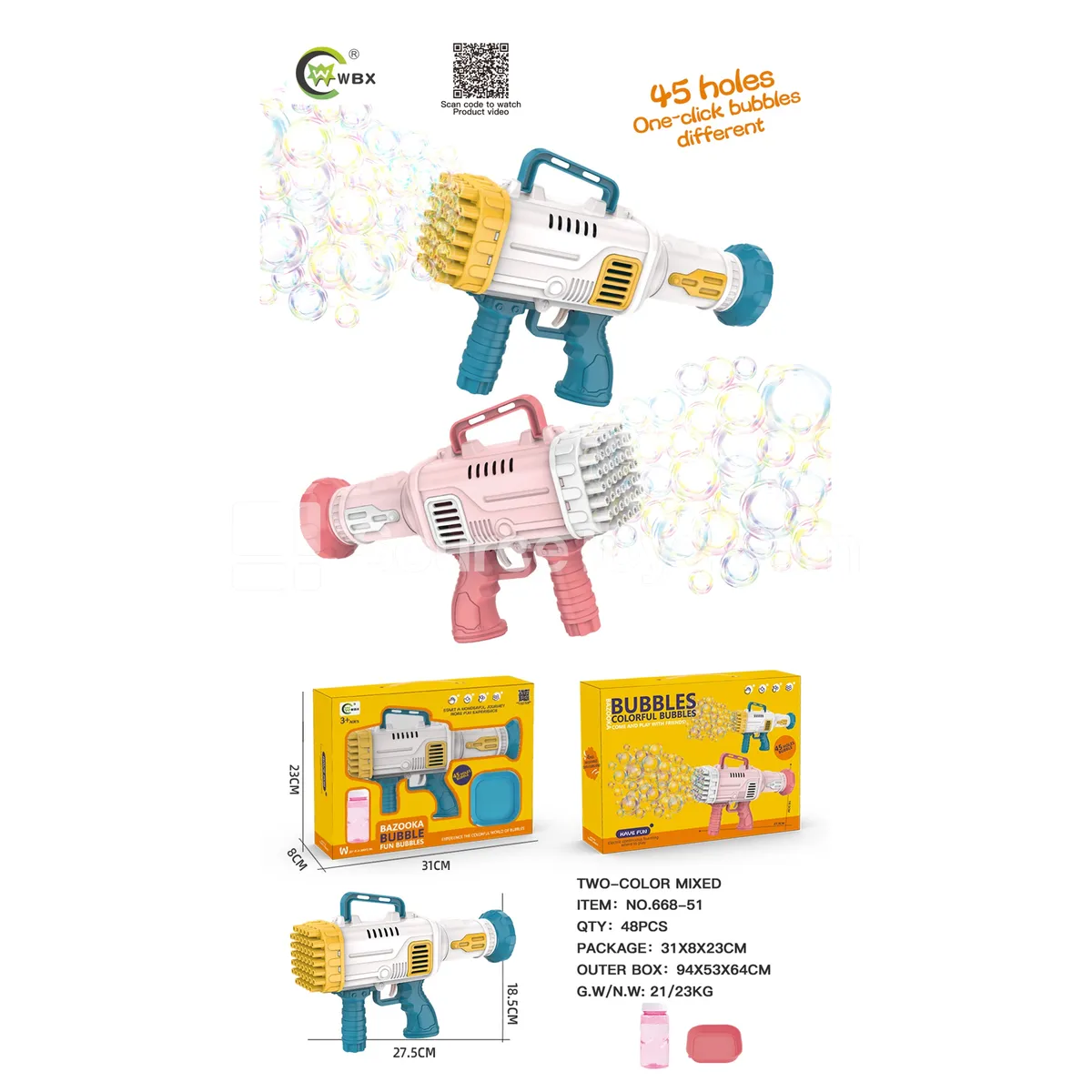 Bubble Blaster Cannon (45 Holes) Bubble Blaster Cannon (45 Holes)