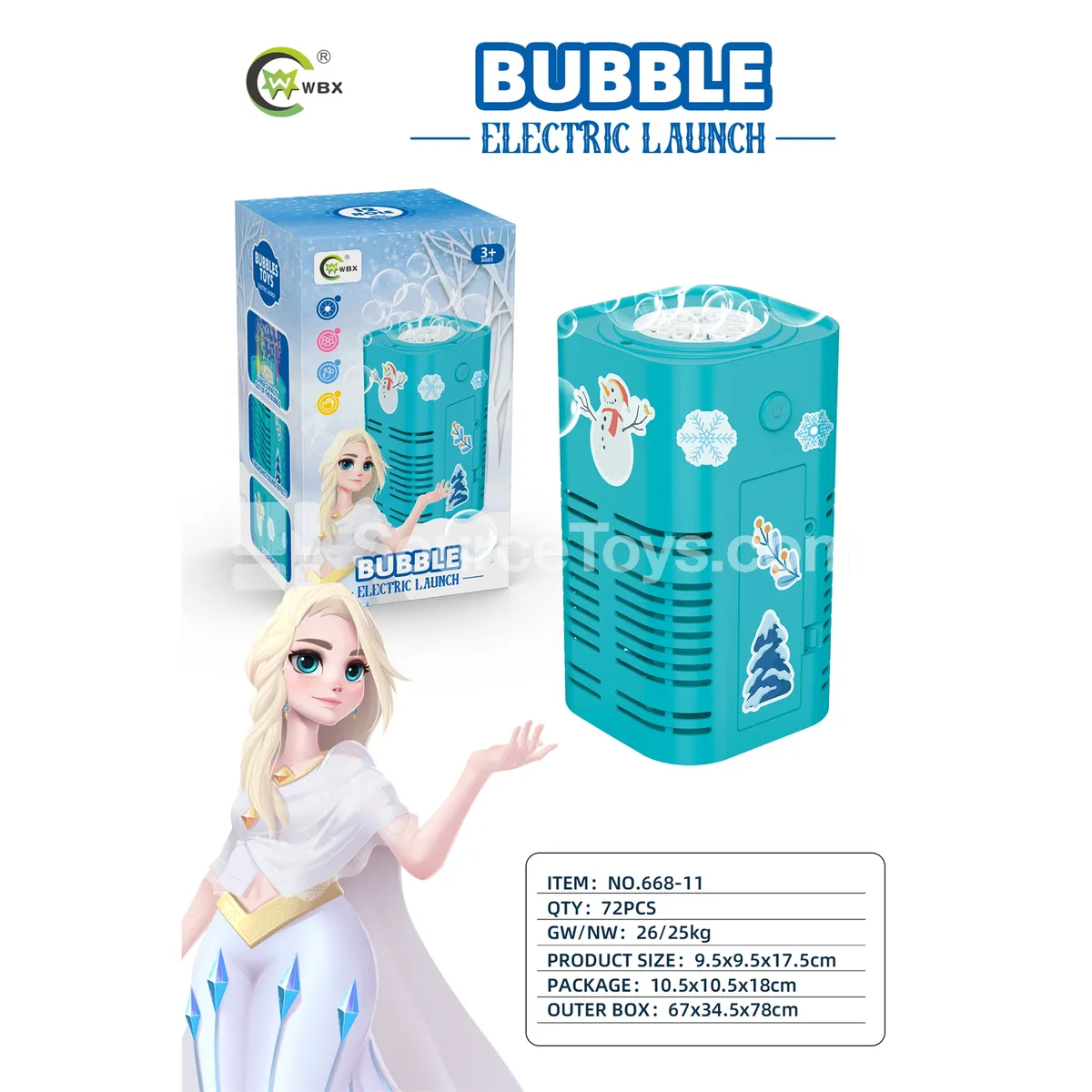 Automatic 12-Hole Bubble Machine