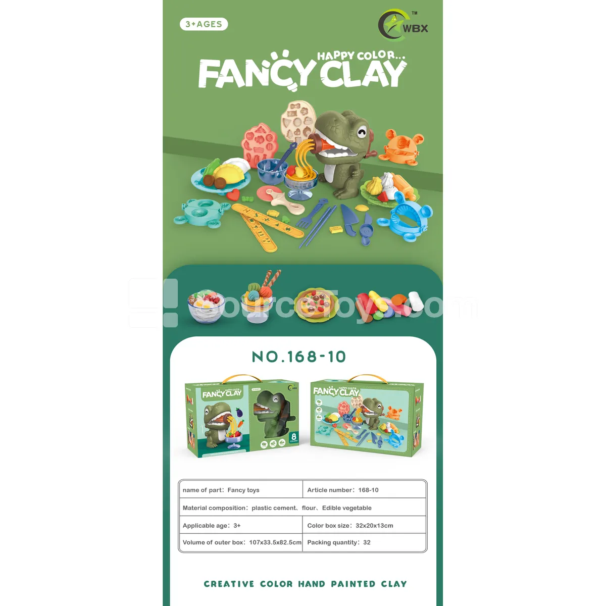 DIY Dinosaur Modeling Clay Set DIY Dinosaur Modeling Clay Set