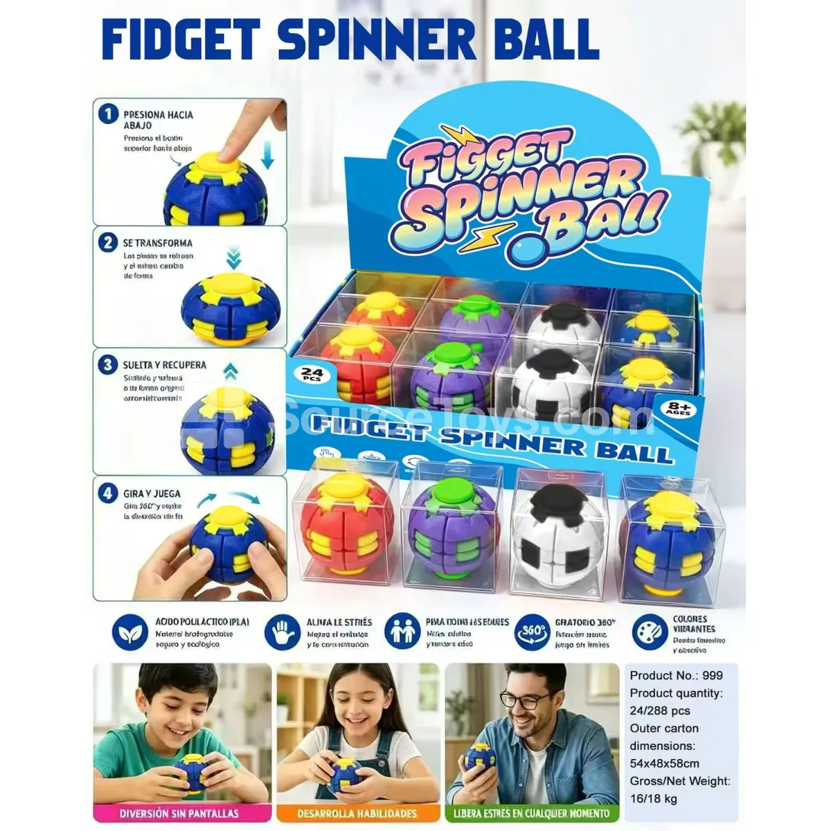 Fidget Spinner Stress Relief Toy (24 PCS) Fidget Spinner Stress Relief Toy (24 PCS)