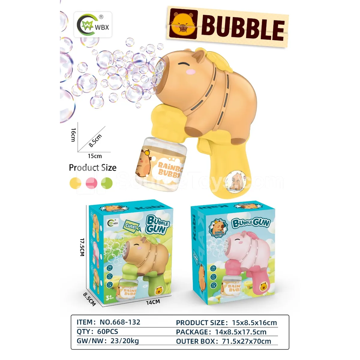 6-Hole Automatic Bubble Gun