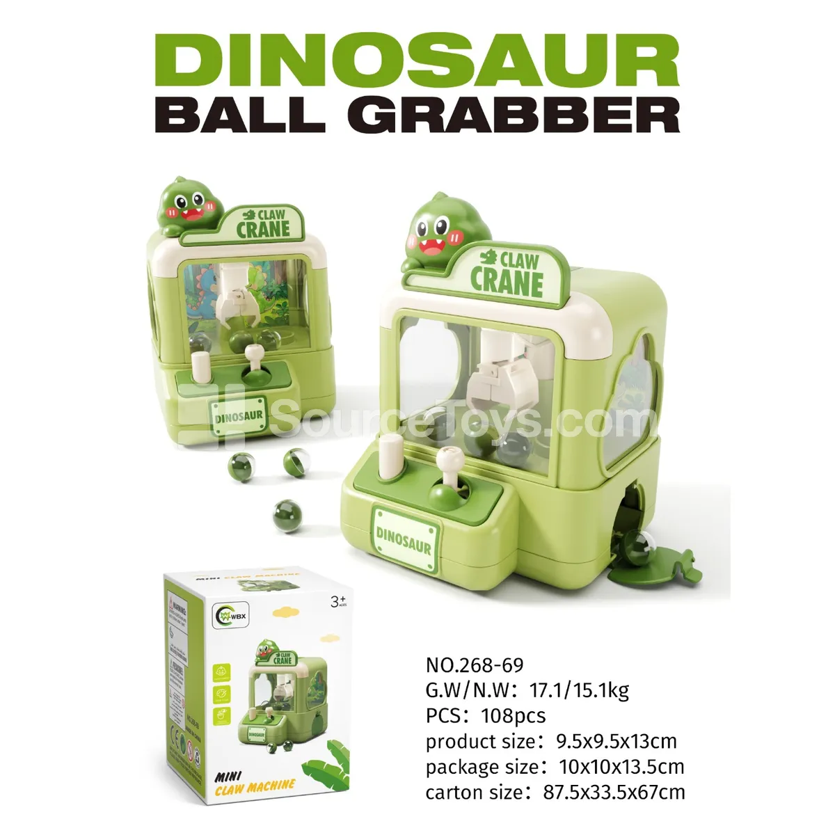 Dinosaur Ball Claw Machine Dinosaur Ball Claw Machine