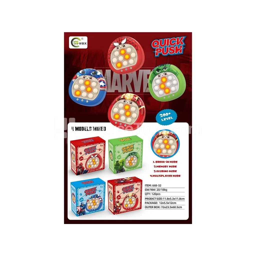 Action Figure Push Game Machine